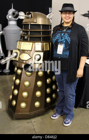 San Jose, USA. 18. Mai 2013. Das große Wow ComicFest Comic Book Festival im San Jose Convention Center. Doctor Who Dalek.  18. Mai 2013 Credit: Lisa Werner/Alamy Live-Nachrichten Stockfoto