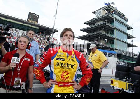 Indianapolis, Indiana, USA. 18. Mai 2013. IndyCar, Runde 5, Indianapolis, Indy 500, IN, USA, Mai 17-27 2013, CARLOS MUNOZ, Andretti Autosport (Bild Kredit: Kredit: Ron Bijlsma/ZUMAPRESS.com/Alamy Live-Nachrichten) Stockfoto