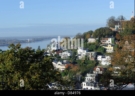 Süllberg in Hamburg-Blankenese, Deutschland Stockfoto