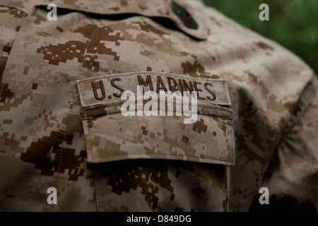 US Marine Corps Band auf einheitliche Bekämpfung Dienstprogramm Stockfoto