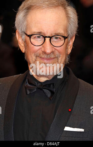 Cannes, Frankreich. 18. Mai 2013. Steven Spielberg an die "Jimmy P. (Psychotherapie von einem Plains-Indianer)" premiere auf der 66. Filmfestspiele von Cannes. 18. Mai 2013 Stockfoto