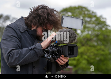 Professioneller Kameramann Stockfoto