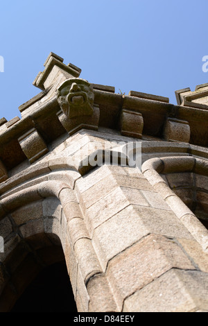 Detail der Victoria Tower, St. Peter Port, Guernsey, Channel Islands, GB Stockfoto