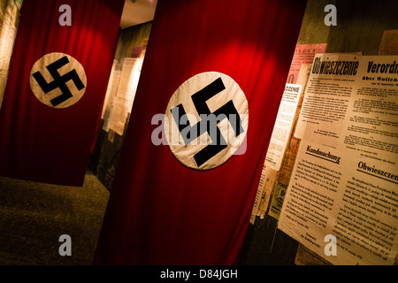 Hakenkreuze in Oskar Schindlers Fabrik, Krakau, Polen, Europa Stockfoto