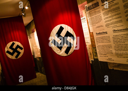 Hakenkreuze in Oskar Schindlers Fabrik, Krakau, Polen, Europa Stockfoto