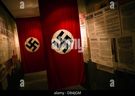 Hakenkreuze in Oskar Schindlers Fabrik, Krakau, Polen, Europa Stockfoto