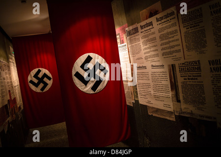 Hakenkreuze in Oskar Schindlers Fabrik, Krakau, Polen, Europa Stockfoto