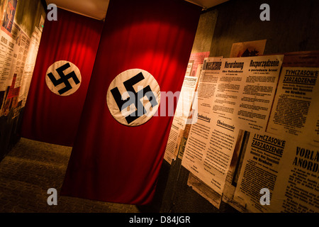 Hakenkreuze in Oskar Schindlers Fabrik, Krakau, Polen, Europa Stockfoto