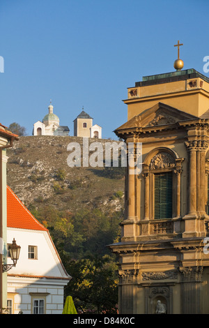 St Annes oder Dietrichstein Kirche in der Stadt Mikulov Mährens Stockfoto