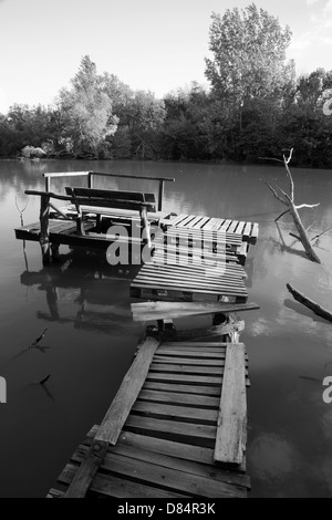 Muttermal auf der kleinen Donau - Slowakei Stockfoto