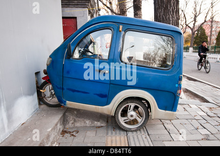 Dreirad Motorrad Rikscha in Peking, China Stockfoto