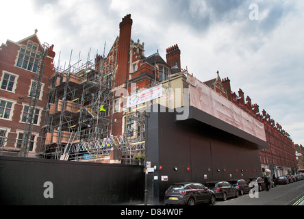 Entwicklung der ehemaligen Feuerwache, Chiltern Street Marylebone London W1 England UK Europe Stockfoto