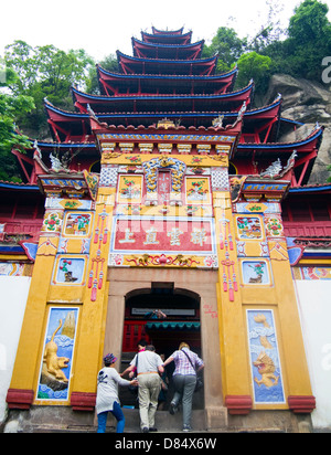 Shibaozhai Pagode, Zhong County, Jangtsekiang, China Stockfoto