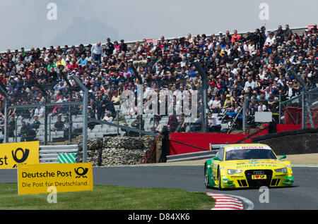 Renn-Action von DTM, deutsche Tourenwagenmeisterschaft, Brands Hatch, Kent, UK. Stockfoto