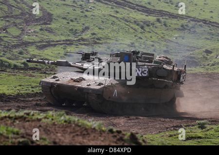 Ein Israel Defense Force Merkava Markierung IV Kampfpanzer. Stockfoto