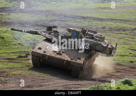 Ein Israel Defense Force Merkava Markierung IV Kampfpanzer. Stockfoto