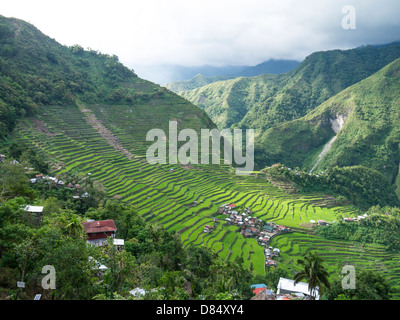 Batad Reis Terrassen zum UNESCO-Weltkulturerbe Stockfoto