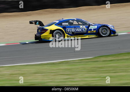 Renn-Action von DTM, deutsche Tourenwagenmeisterschaft, Brands Hatch, Kent, UK. Stockfoto