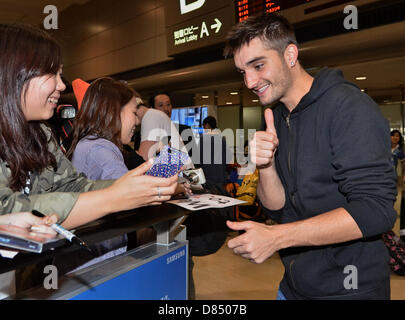 Tokio, Japan. 18. Mai 2013. Tom Parker, 18. Mai 2013: Tokio, Japan: Tom Parker von The Wanted kommt am internationalen Flughafen Narita in der Präfektur Chiba, Japan am 18. Mai 2013. (Foto: AFLO/Alamy Live News/Alamy Live-Nachrichten) Stockfoto