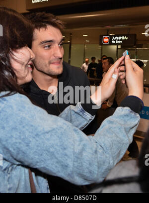 Tokio, Japan. 18. Mai 2013. Tom Parker, 18. Mai 2013: Tokio, Japan: Tom Parker von The Wanted kommt am internationalen Flughafen Narita in der Präfektur Chiba, Japan am 18. Mai 2013. (Foto: AFLO/Alamy Live News/Alamy Live-Nachrichten) Stockfoto