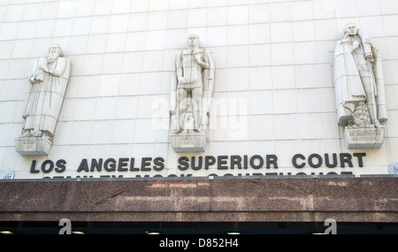 Los Angeles Superior Court. Der zentrale Bezirk Stanley Mosk Gerichtsgebäude in Los Angeles. Stockfoto