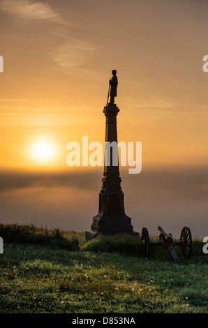 Ohio-Denkmal am Kirchhof-Hügel, Gettysburg National Military Park, Pennsylvania, USA Stockfoto