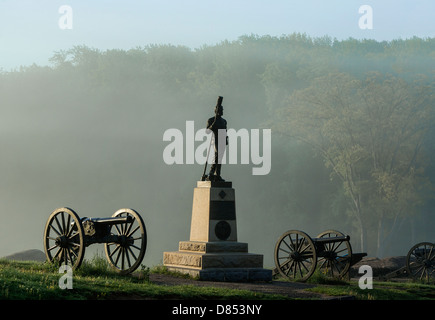 Devil's Den Monument, Gettysburg National Military Park, Pennsylvania, USA Stockfoto