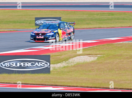 Austin, Texas, USA. 19. Mai 2013. Jamie Whincup #1 Triple acht Engineering V8 Supercars Rennen 16 am dritten Tag von Austin 400 in Austin, TX. Bildnachweis: Cal Sport Media / Alamy Live News Stockfoto