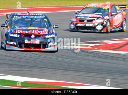 Austin, Texas, USA. 19. Mai 2013. Jamie Whincup #1 Triple acht Engineering V8 Supercars Rennen 16 am dritten Tag von Austin 400 in Austin, TX. Bildnachweis: Cal Sport Media / Alamy Live News Stockfoto