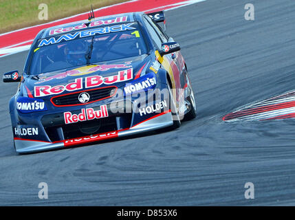 Austin, Texas, USA. 19. Mai 2013. Jamie Whincup #1 Triple acht Engineering V8 Supercars Rennen 16 am dritten Tag von Austin 400 in Austin, TX. Bildnachweis: Cal Sport Media / Alamy Live News Stockfoto