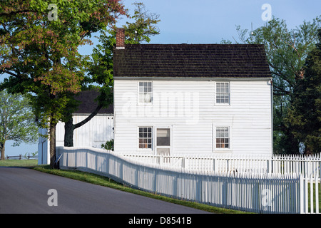 Historischen Jacob Hummelbaugh Bauernhaus, Gettysburg National Military Park, Pennsylvania, USA Stockfoto