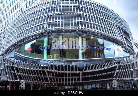 Neuer Eingang zu Birmingham New Street Station im Bau Stockfoto