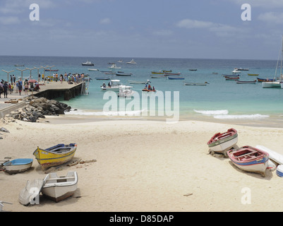Santa Maria Beach Insel Sal Kapverden Stockfoto