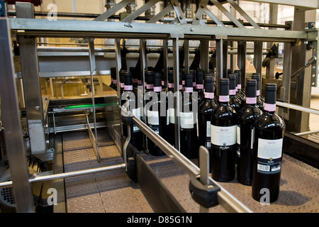 Italien Lombardei Valtellina Chiuro Nino Negri Weingut Abfüllung Stockfoto