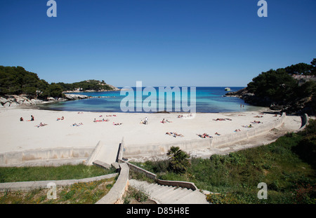 Bucht von Font de Sa Cala in Capdepera, Mallorca, Spanien Stockfoto