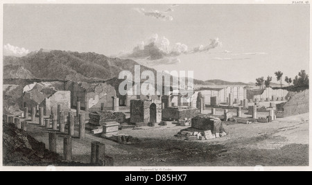 Ruinen von Pompeji Stockfoto