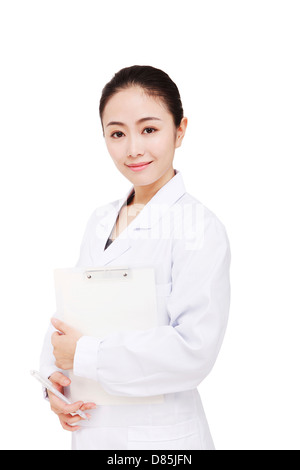 Die junge Ärztin Porträt Stockfoto
