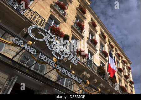 Das Regent Grand Hotel in Bordeaux Frankreich Stockfoto