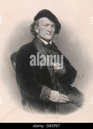 Richard Wagner (1813-1883) Deutscher Musiker Stockfoto