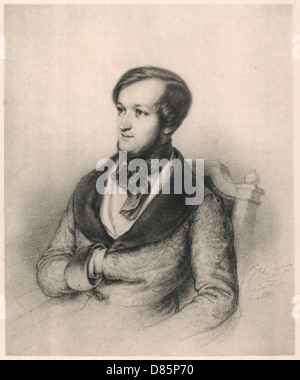 Richard Wagner (1813-1883) Deutscher Musiker Stockfoto