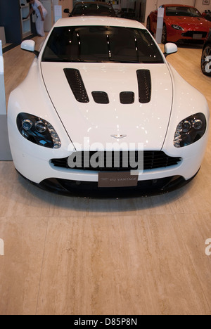 2013 weiß Aston Martin V12 Vantage Sport Coupe Sportwagen Stockfoto