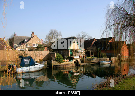 Der große Fluss Ouse Godmanchester Stockfoto