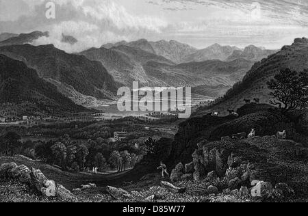 Rydal Water und Grasmere, Lake District Stockfoto