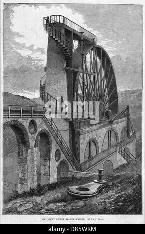 Laxey Wheel Isle Of Man Stockfoto