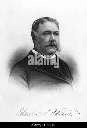 Chester Alan Arthur, Präsident der Vereinigten Staaten Stockfoto