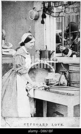 Die Küchenmagd und der Constable Stockfoto