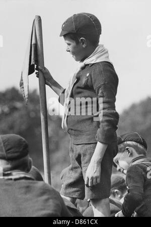 Wolf Cub Scout versammelt sich im Hyde Park Stockfoto