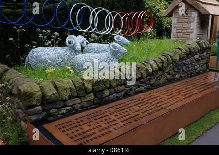 London, UK. 20. Mai 2013. Die Chelsea Flower Show. Bild: Le Jardin de Yorkshire - Alaistair W Baldwin Associates. Bildnachweis: Martin Hughes-Jones/Alamy Live-Nachrichten Stockfoto