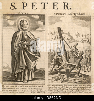 Heiliger Petrus und Kreuzigung Stockfoto