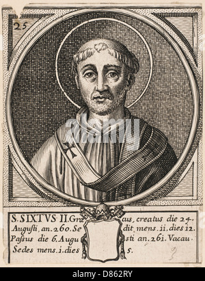 Papst Sixtus II Stockfoto